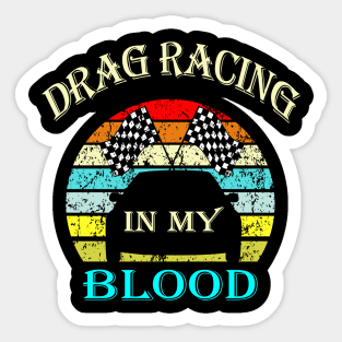 drag racing Sticker